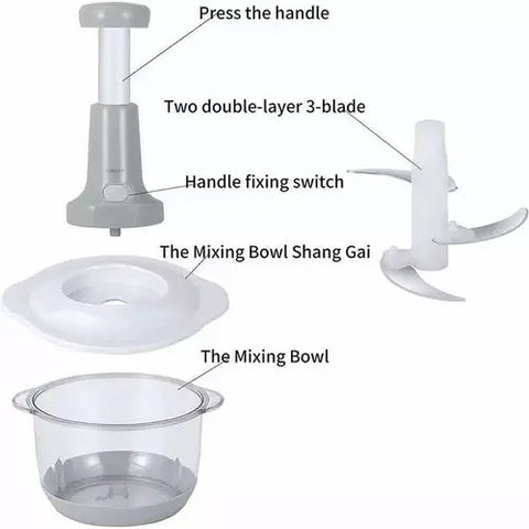 Manual Meat Mincer Garlic Chopper