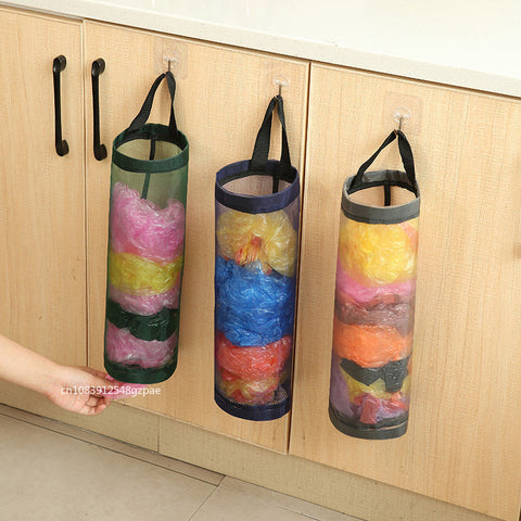 Plastic shopping bag holder