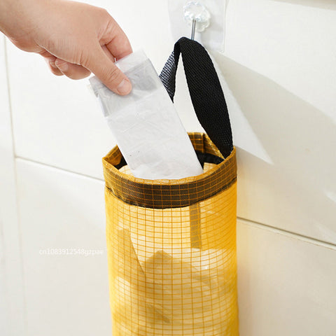 Plastic shopping bag holder