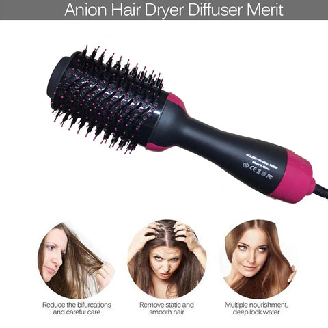 3 IN 1 Hot Air Brush One-Step Hair Dryer